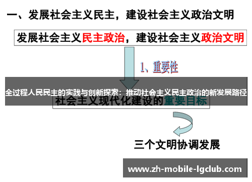全过程人民民主的实践与创新探索：推动社会主义民主政治的新发展路径