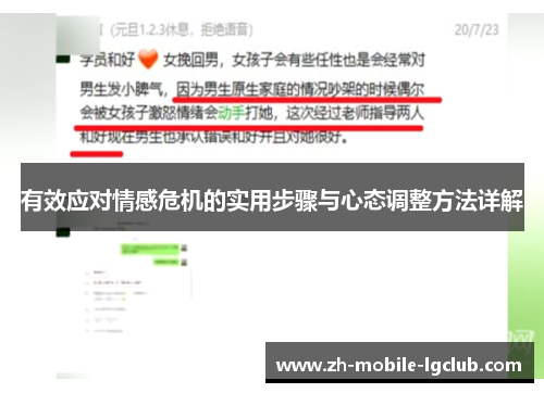 有效应对情感危机的实用步骤与心态调整方法详解